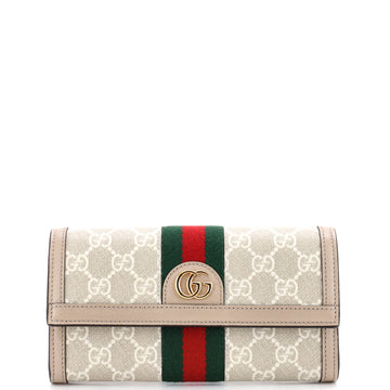 Gucci Ophidia Continental Wallet GG Coated Canvas