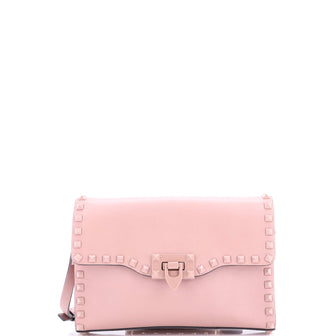 Valentino Garavani Rockstud Flip Lock Flap Bag Leather Small