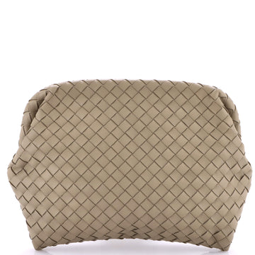 Bottega Veneta Frame Clutch Intrecciato Leather Large