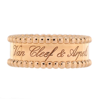 Van Cleef & Arpels Perlee Signature Ring 18K Yellow Gold