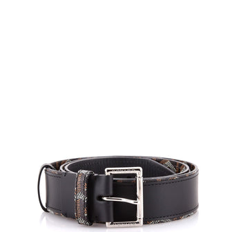 Goyard Florida Belt Leather and Coated Canvas Wide