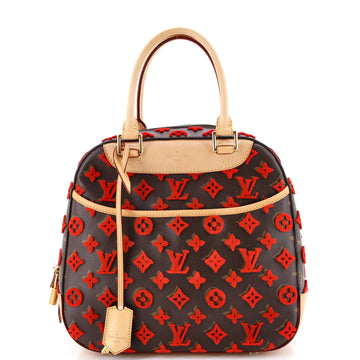 Louis Vuitton Deauville Cube Bag Monogram Tuffetage Canvas