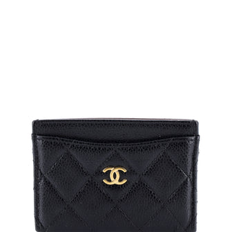 Chanel Classic Card Holder Quilted Caviar