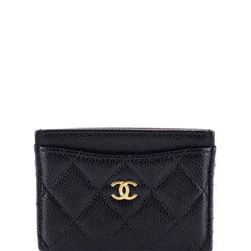 Chanel Classic Card Holder Quilted Caviar