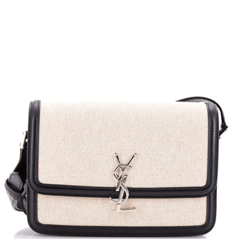 Saint Laurent Solferino Bag Canvas Medium