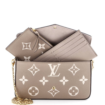 Louis Vuitton Felicie Pochette Bicolor Monogram Empreinte Giant