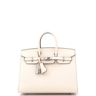 Hermes Birkin Sellier Bag Light Epsom with Palladium Hardware 25