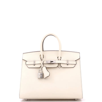 Hermes Birkin Sellier Bag Light Epsom with Palladium Hardware 25
