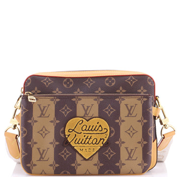 Louis Vuitton Nigo Trio Messenger Bag Limited Edition Stripes Monogram Canvas