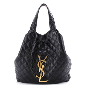 Saint Laurent Icare Shopping Tote Quilted Leather Maxi
