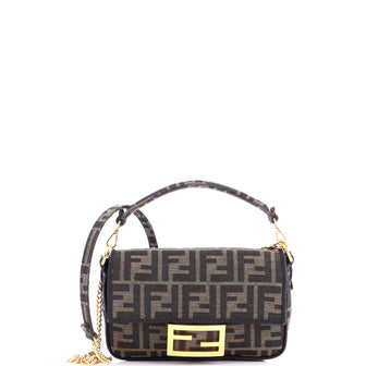 Fendi Baguette NM Bag Zucca Canvas Mini