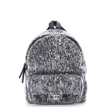 Chanel Waterfall Backpack Sequins with Leather Mini