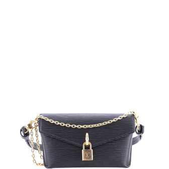 Louis Vuitton Padlock on Strap Handbag Epi Leather