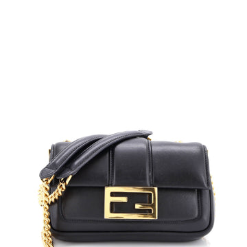 Fendi Chain Baguette Bag Leather Mini