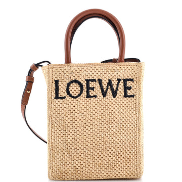 Loewe A5 Tote Raffia and Leather