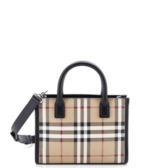 Burberry Denny Tote House Check Canvas Mini