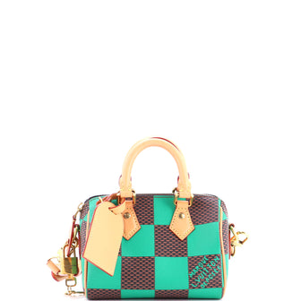 Louis Vuitton Speedy Bandouliere Bag Damier Pop 18