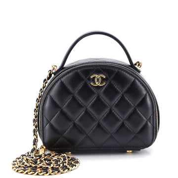 Chanel Chic Riviera Vanity Case with Chain Quilted Lambskin