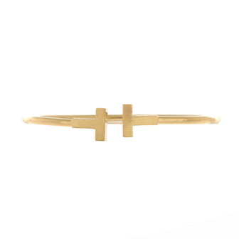 Tiffany & Co. T Wire Bracelet 18K Yellow Gold