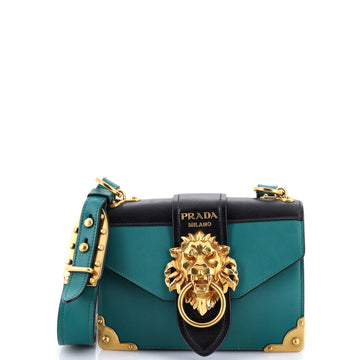 Prada Animalier Cahier Crossbody Bag Leather Small