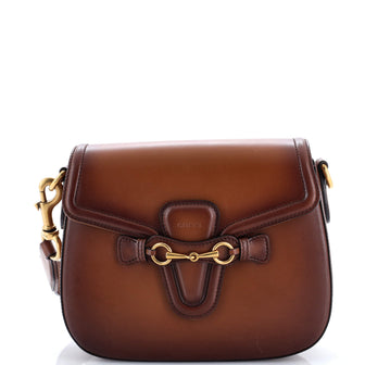 Gucci Lady Web Shoulder Bag Leather Medium