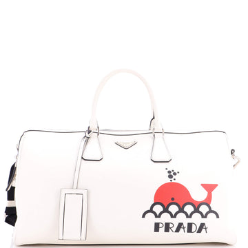 Prada Convertible Weekend Duffle Bag Saffiano Leather Large