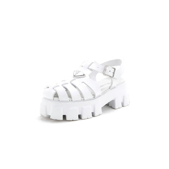 Prada Women's Monolith Cage Platform Sandals Rubber