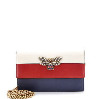 Gucci Queen Margaret Chain Wallet Leather Mini