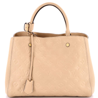 Louis Vuitton Montaigne Handbag Monogram Empreinte Leather MM