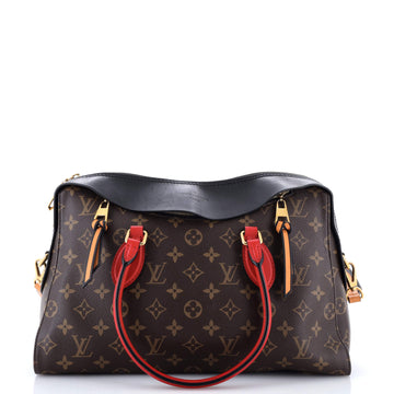 Louis Vuitton Tuileries Handbag Monogram Canvas with Leather