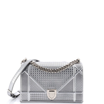 Christian Dior Diorama Flap Bag Cannage Embossed Calfskin Medium