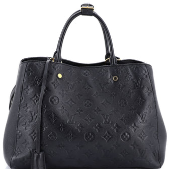 Louis Vuitton Montaigne Handbag Monogram Empreinte Leather GM
