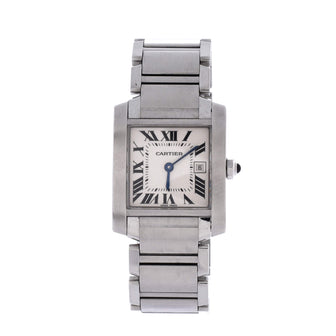 Cartier Tank Francaise Quartz Watch Stainless Steel 25