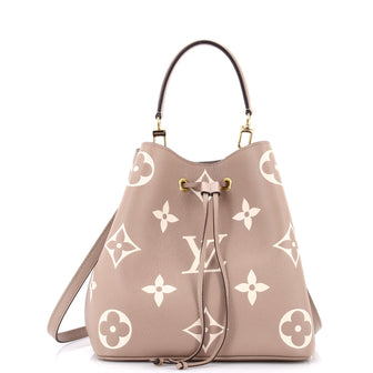 Louis Vuitton NeoNoe Handbag Bicolor Monogram Empreinte Giant MM