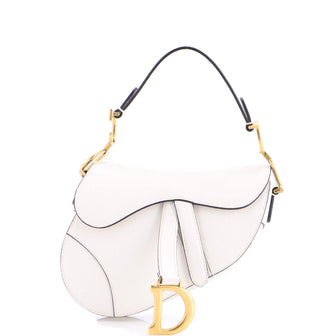 Christian Dior Saddle Handbag Leather Mini