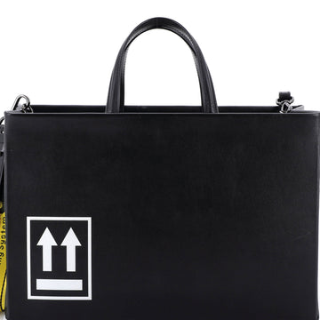 Off White Box Tote Printed Leather Medium