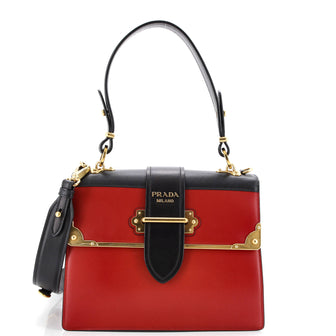 Prada Cahier Convertible Shoulder Bag City Calf and Saffiano Medium