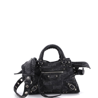 Balenciaga Neo Cagole City Bag BB Denim XS