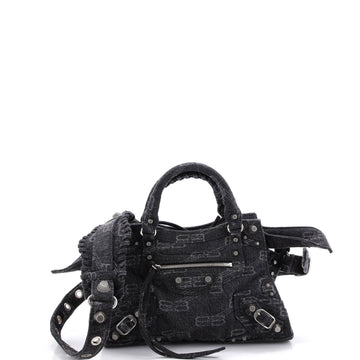 Balenciaga Neo Cagole City Bag BB Denim XS