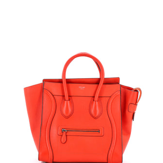 Celine Luggage Bag Grainy Leather Mini