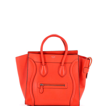 Celine Luggage Bag Grainy Leather Mini