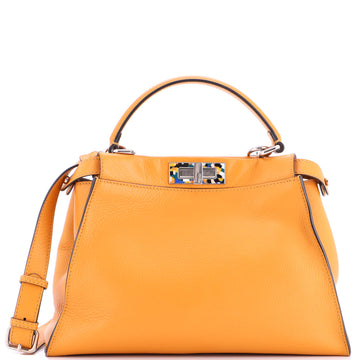 Fendi Peekaboo Bag Leather with Plexiglass Detail Regular