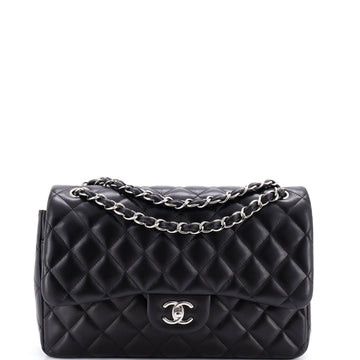 Chanel Classic Double Flap Bag Quilted Lambskin Jumbo