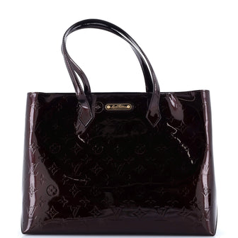 Louis Vuitton Wilshire Handbag Monogram Vernis MM