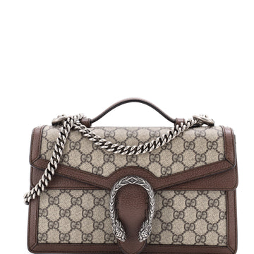 Gucci Dionysus Top Handle Chain Bag GG Coated Canvas Small