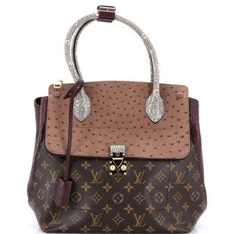 Louis Vuitton Majestueux Tote Monogram Canvas and Exotics MM