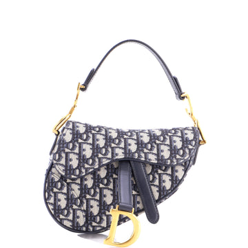 Christian Dior Saddle Handbag Oblique Canvas Mini