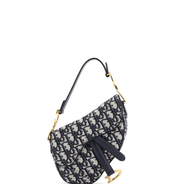 Christian Dior Saddle Handbag Oblique Canvas Mini
