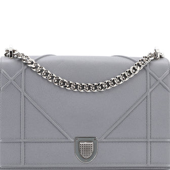 Christian Dior Diorama Flap Bag Grained Calfskin Large