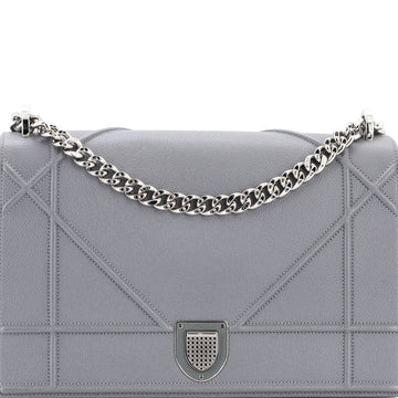 Christian Dior Diorama Flap Bag Grained Calfskin Large